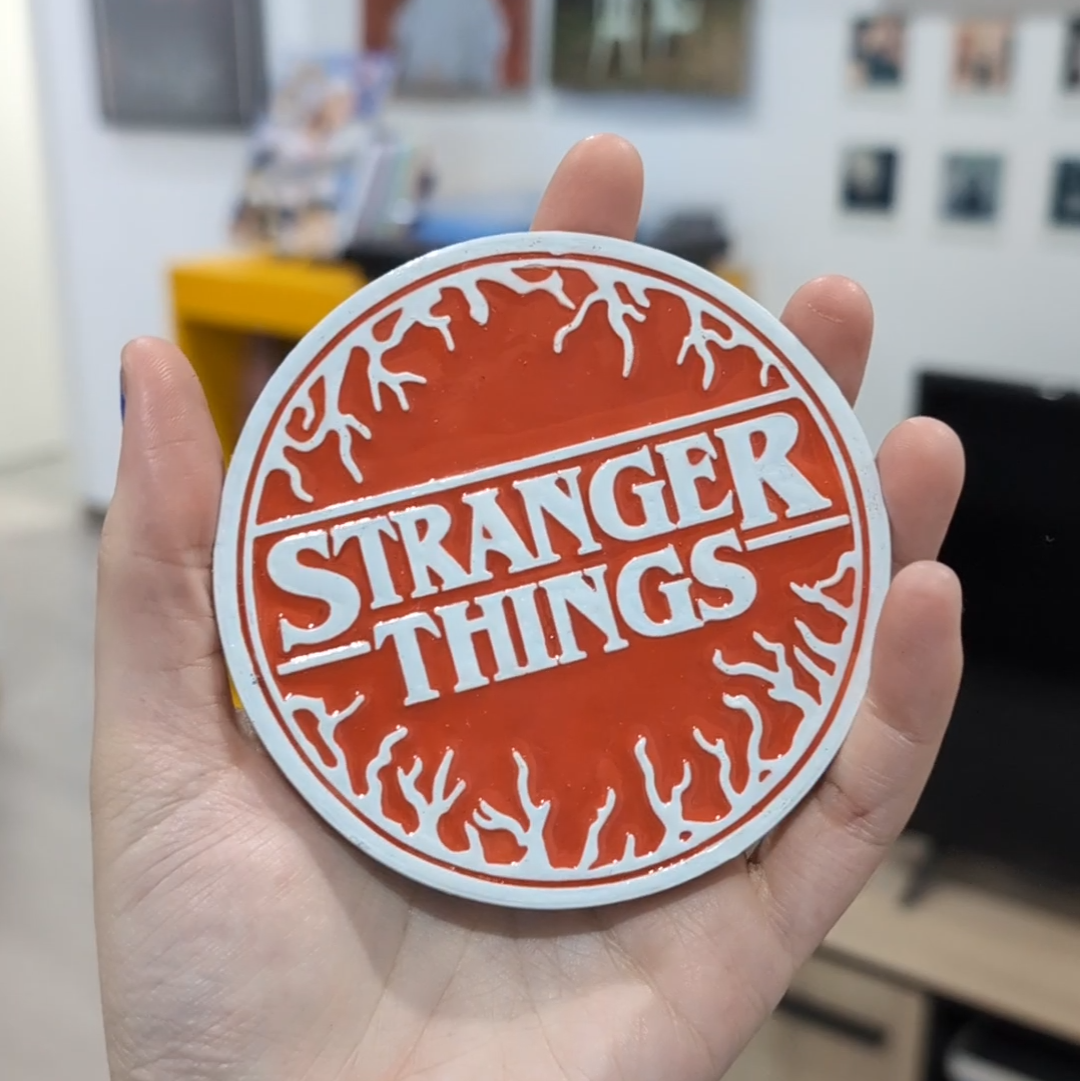 PRE-ORDER | Pack de 3 Posavasos Stranger Things Artesanales | Pintados a Mano